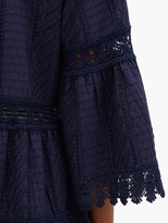 Thumbnail for your product : Melissa Odabash Victoria V-neck Broderie-anglaise Cotton Dress - Navy