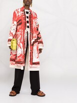 Thumbnail for your product : Marni Painterly-Print Collared Coat