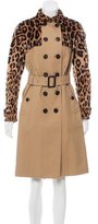 Thumbnail for your product : Burberry Mink-Accented Trench Coat w/ Tags