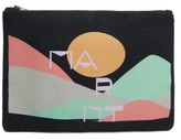 Thumbnail for your product : Isabel Marant Logo-print Canvas Pouch - Black Multi