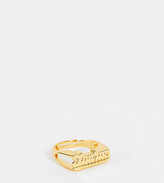 Thumbnail for your product : Image Gang adjustable Taurus starsign ring in gold plate