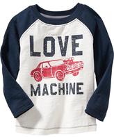 Thumbnail for your product : Old Navy Raglan-Sleeve Graphic Tees for Baby