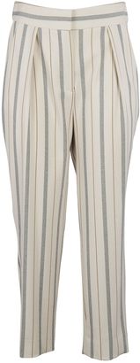 See by Chloe Stripe Cropped Trousers
