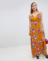 Thumbnail for your product : PrettyLittleThing Floral Wrap Maxi Dress