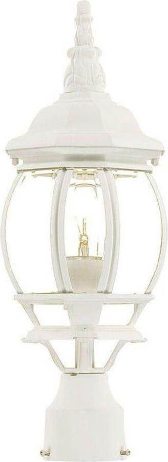 Acclaim Lighting Chateau 1-Light Textured White Outdoor Post-Mount Light Fixture