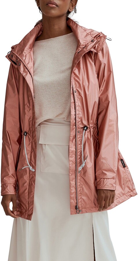 metallic raincoat