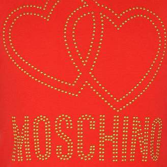 Moschino MoschinoGirls Red Studded Logo Top
