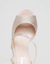Thumbnail for your product : Carvela Geep Metallic Asymetric Strap Heeled Sandals