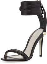 Thumbnail for your product : Jason Wu Leather Ankle-Strap Sandal, Black