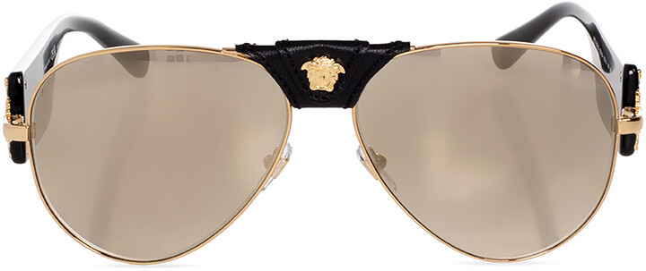Versace Men's Gold Eyewear | ShopStyle