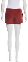 Thumbnail for your product : Tory Burch Suede Leather Mini Shorts