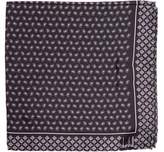 Thumbnail for your product : Dunhill Paisley Print Silk Pocket Square - Mens - Grey