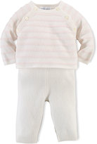 Thumbnail for your product : Ralph Lauren Childrenswear Cashmere Striped Sweater & Pants, Warm White/Pink, Size 3-12 Months