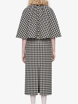 Thumbnail for your product : Gucci Houndstooth Cape Dress