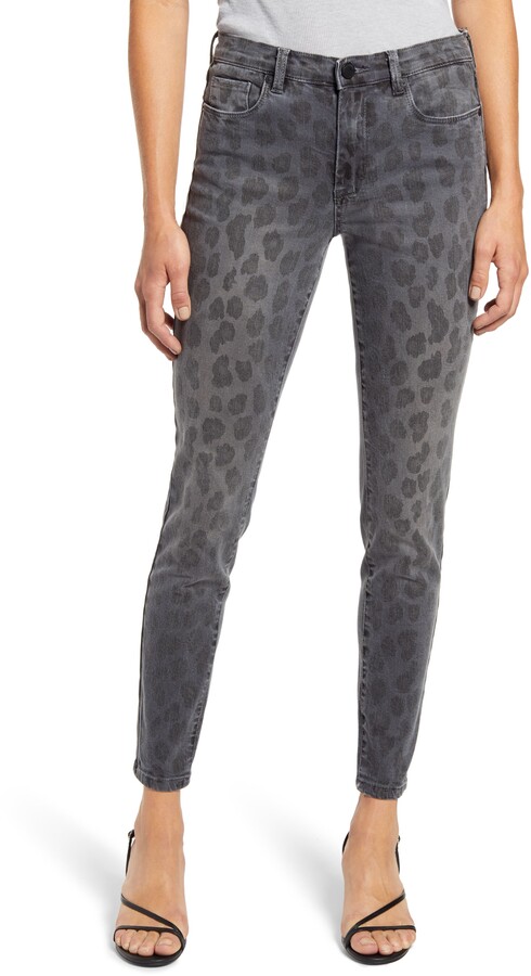 Blank NYC The Bond Leopard Print Ankle Skinny Jeans - ShopStyle