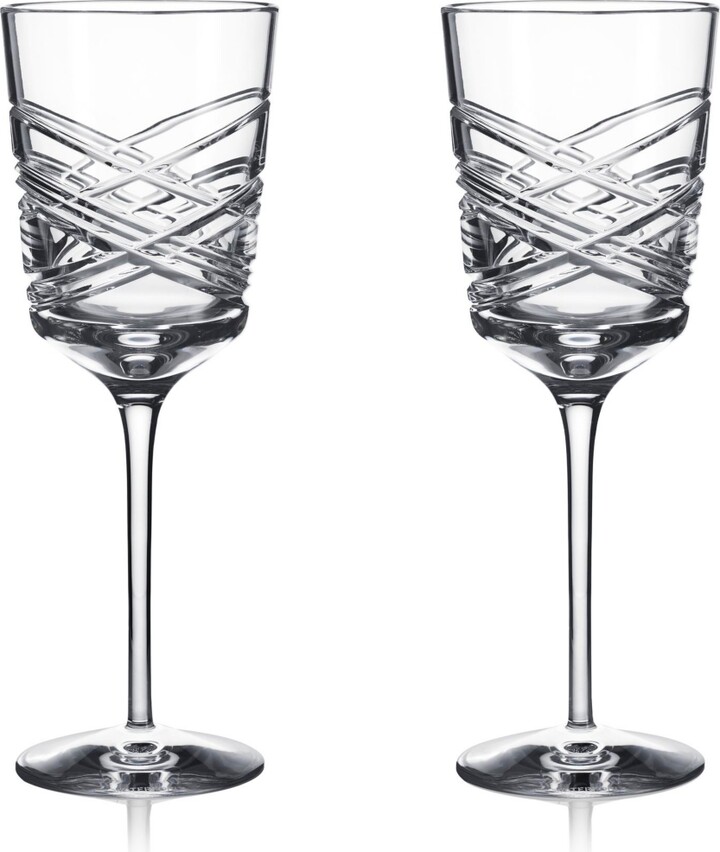 Waterford Aran Mastercraft White Wine 10 oz, Set of 2