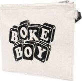 Thumbnail for your product : Kenzo Bone Blocks cotton clutch bag