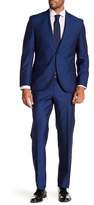 Thumbnail for your product : BOSS Johnston's Lenon Medium Blue Two Button Notch Lapel Suit