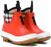 Thumbnail for your product : Burberry Children Vintage Check Neoprene and Rubber Rain Boots