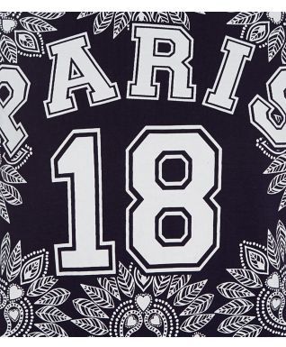 New Look Teens Navy Paris Scarf Print Sweater