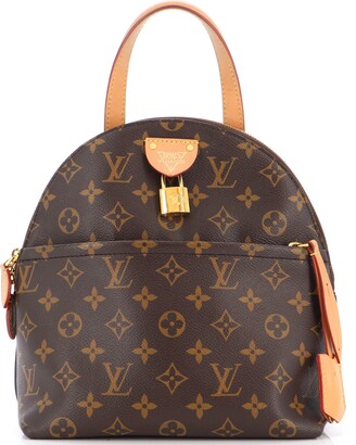 Louis Vuitton Brown Monogram Coated Canvas Moon Backpack Gold