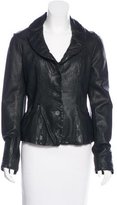 Thumbnail for your product : AllSaints Shawl Collared Leather Jacket