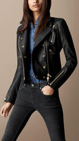 Thumbnail for your product : Burberry Lambskin Biker Jacket