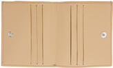 Thumbnail for your product : MM6 MAISON MARGIELA Beige Faux-Leather Logo Trifold Wallet