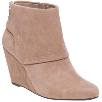 Jessica Simpson Women's Reaca Wedge Bootie - Warm Taupe Microsuede Boots