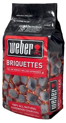 Weber Natural Hardwood Briquettes - 20lb bag