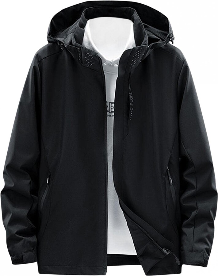 Plus Size Waterproof Jacket For Women Plain Hiking Windbreaker Jackets