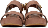 Thumbnail for your product : See by Chloe Pink Suede Galy Sandals