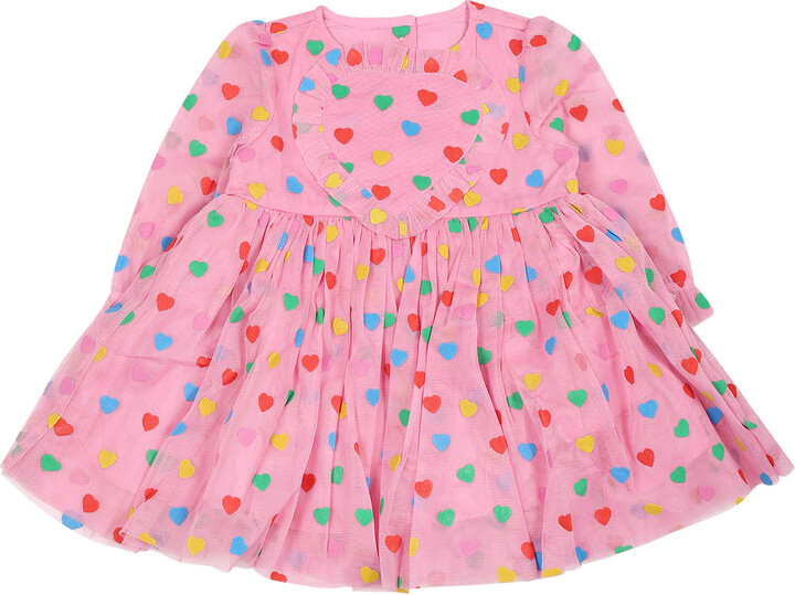 Pink Dress For Baby Girl With Hearts