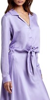 Thumbnail for your product : L'Agence Annie Tie Hem Satin Top