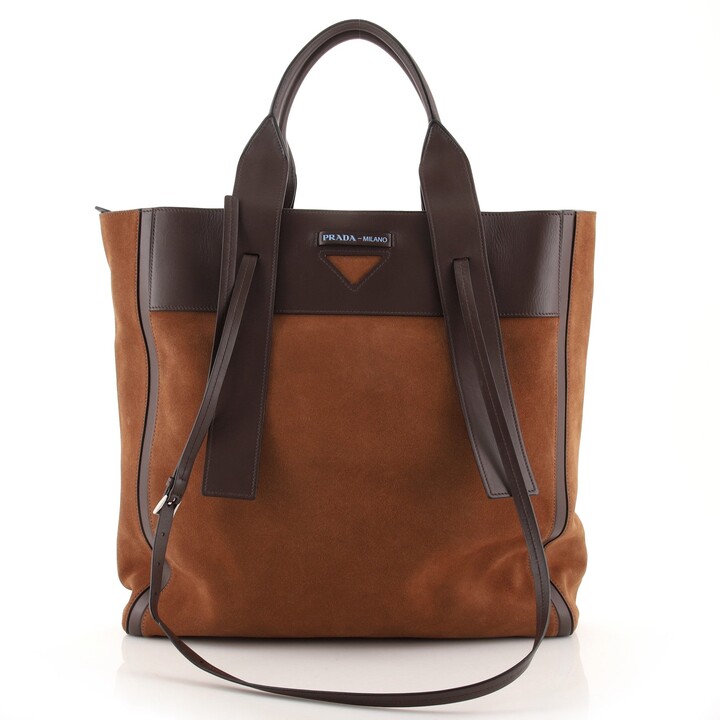 Prada Brown Leather Bag | Shop the world's largest collection of 