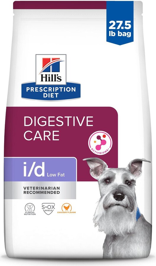 Hill's Prescription Diet i/d Low Fat Chicken Dry Dog Food, 27.5-lb bag