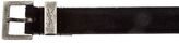 Thumbnail for your product : Saint Laurent Monogram Passant Buckle Belt In Black Leather