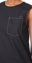Thumbnail for your product : DKNY Sleeveless Shirt with Pocket