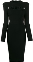 Thumbnail for your product : Balmain Cut-Out Knitted Midi Dress