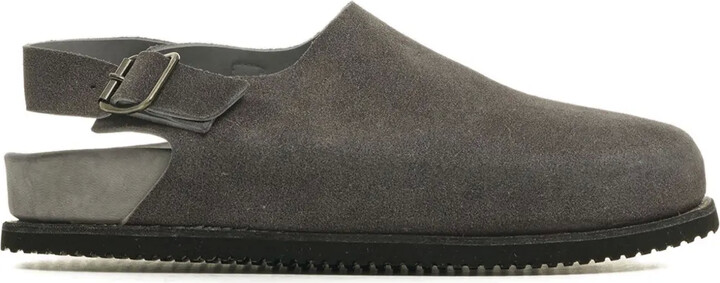 Guidi Buckled Suede Mules
