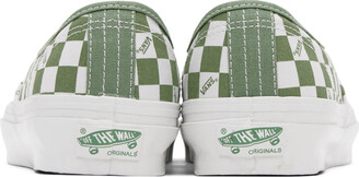 Vans Green & White OG Authentic LX Sneakers
