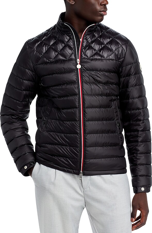 Moncler Benamou Nylon Quilted Full Zip Down Jacket