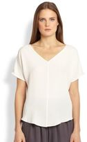 Thumbnail for your product : Halston Silk Dolman-Sleeve Top