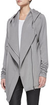Thumbnail for your product : Helmut Lang Villous Oversize Hooded Cardigan, Dim