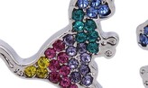 Thumbnail for your product : Coach Rexy Rainbow Pave Dino Stud Earrings