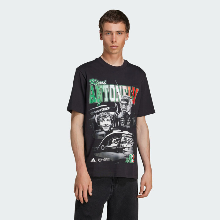 adidas Mercedes - AMG Petronas Formula One Team Kimi Antonelli Graphic Tee Black S Mens