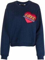 Thumbnail for your product : Love Moschino Padded Logo-Patch Sweatshirt