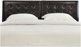 Thumbnail for your product : Modus Designs Furniture Ledge Upholstered Tufted Headboard, Chocolate, Queen