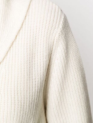 Cashmere In Love Ribbed-Knit Midi Cardi-Coat