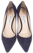 Thumbnail for your product : Jimmy Choo Suede Romy 60 Pumps
